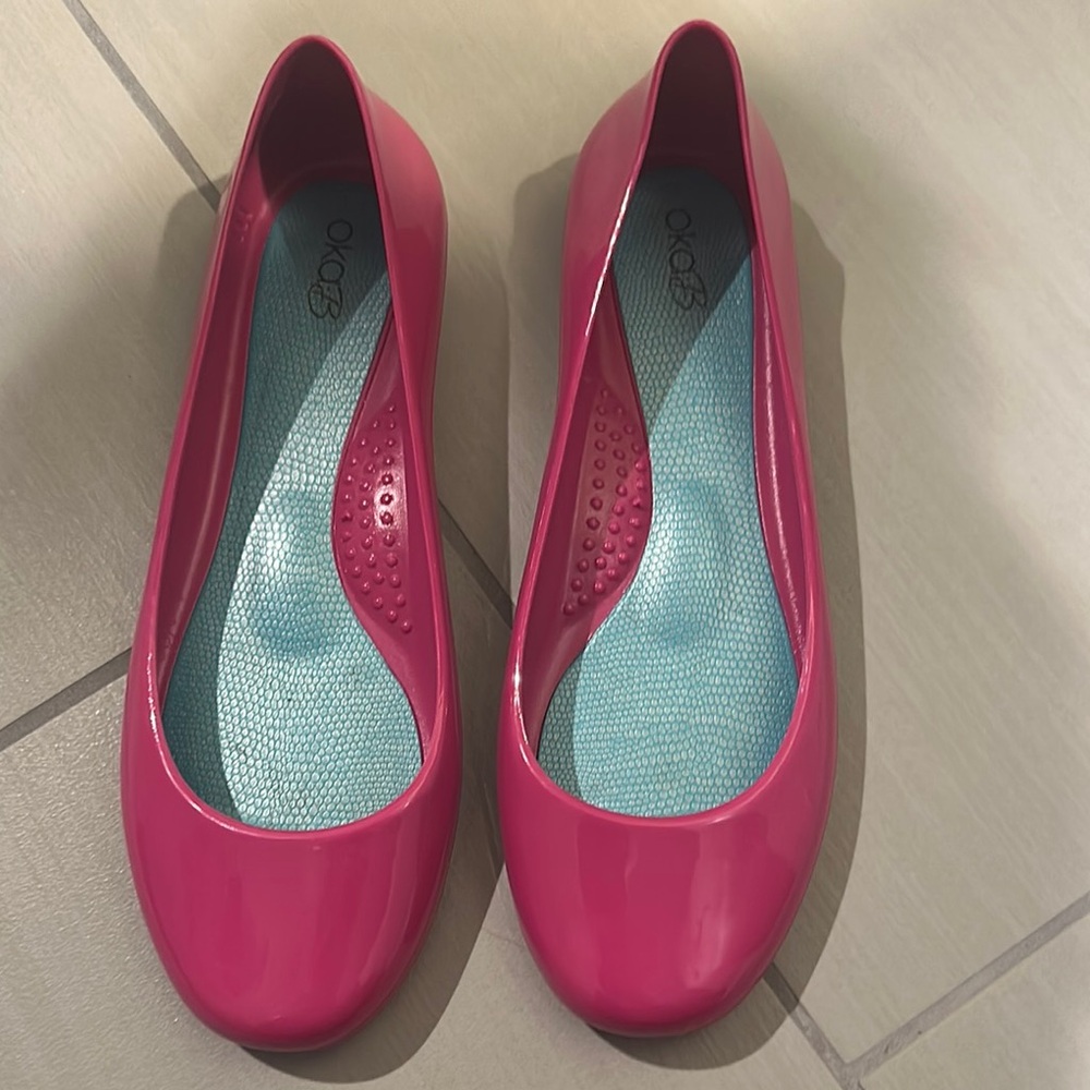OKA b. Vibrant Pink Ballet Flats
